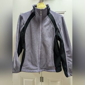 Purple and Black Zip-Up Jacket